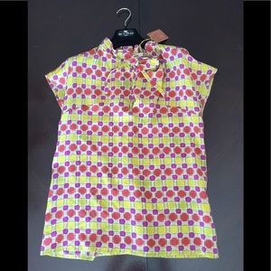 ETRO Italy 100% silk top size 44